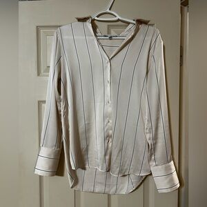 Striped Button-Up Blouse